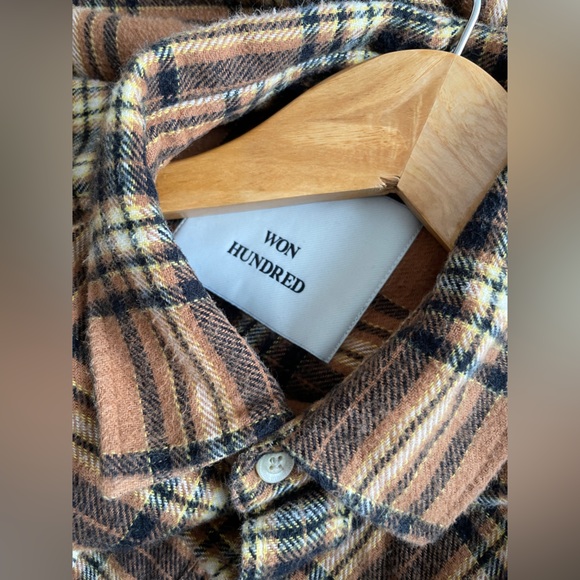WON HUNDRED Tan Rex Flannel Shirt - Picture 4 of 7